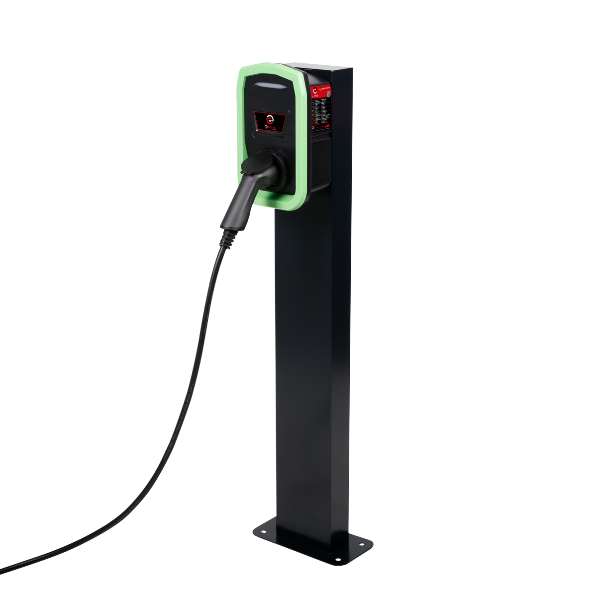 LOTHID Wallbox Standsäule - Für E-Auto Ladestationen, 150cm, Schwarz